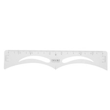 Eyebrow Ruler Sticker, Adhesive 1 Count Pack of 1 , white