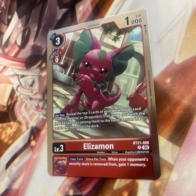 Elizamon BT21-008 Rare NM World Convergence Digimon TCG | eBay