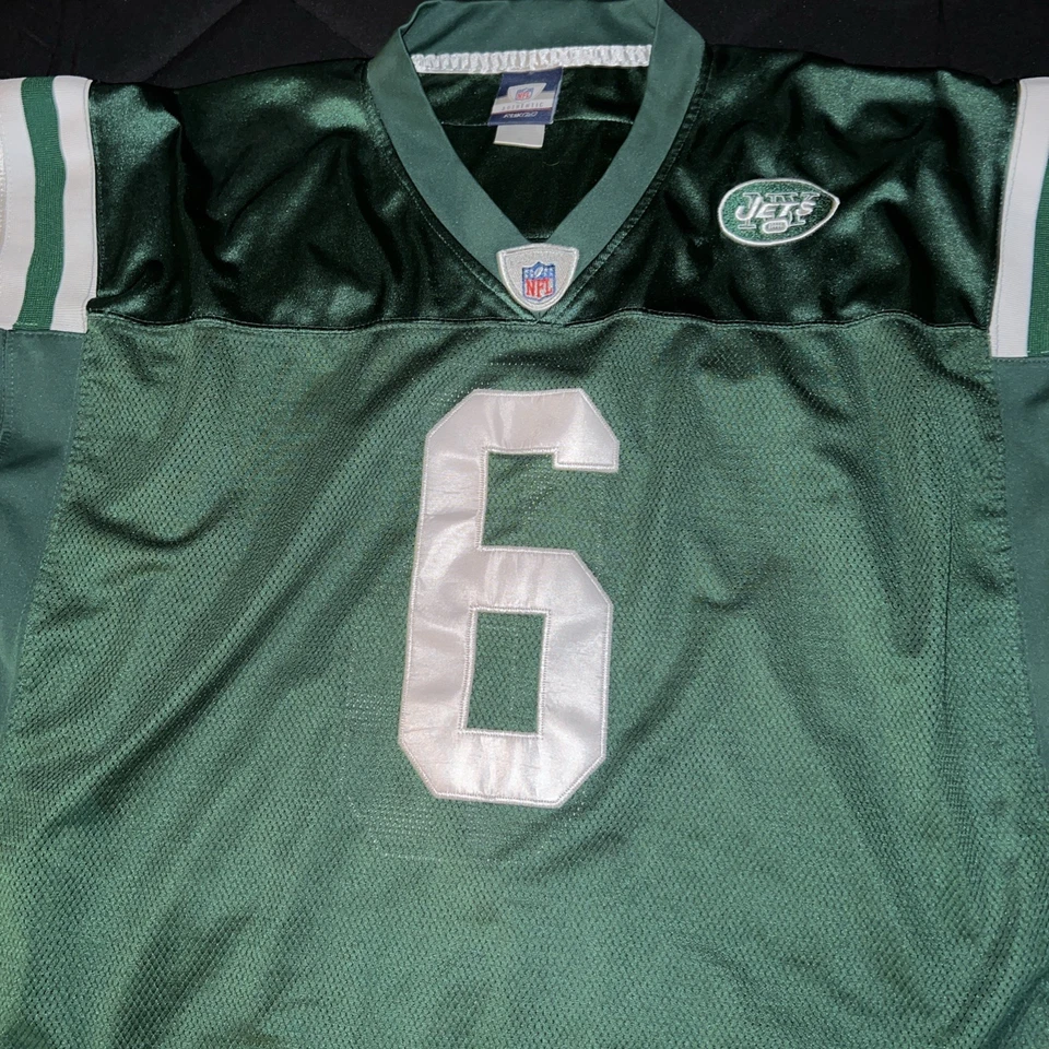 Camiseta de fútbol americano New York Jets para hombre 56 verde NFL Reebok Mark Sanchez Foto 2 de 4
