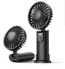 3 in 1 Portable Handheld Fan 5000mAh Rechargeable Foldable Personal Cooling Fan