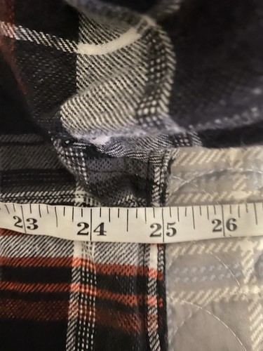 Camicia pesante Howitzer flanella uomo 2XL rosso nero a quadri con bottoni We The People US - Foto 12 di 12