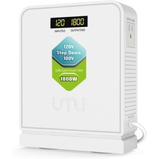 UMI 1800 Watt Voltage Converter Transformer - Heavy Duty Step Down AC 120V to