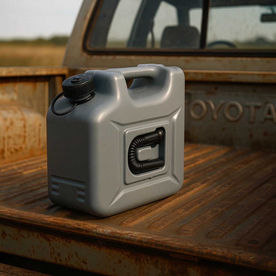 Hünersdorff 5x10Liter Kanister Benzinkanister Dieselkanister Jerry Can grau grey - Bild 2 von 4