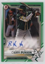 2021 Bowman Paper Prospect Green Border 36/99 Robert Puason #PAPR-RP Auto h7i