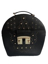 Cromia Zaino Borsa Donna Nero Borchie Vera Pelle