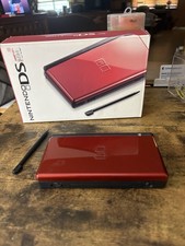 Red Nintendo DS Lite (won’t Charge) In Original Box Red Leather Case And 6 Games