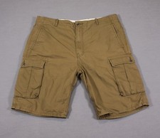 Levi s Mens Cotton Casual Multi Pocket Carrier Greenish Brown Cargo Shorts 38" W