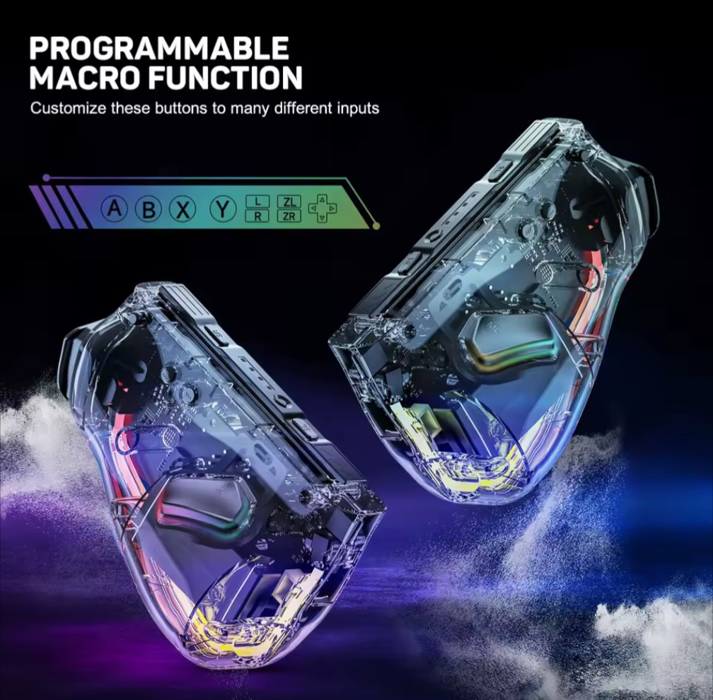 Linyuvo KS40 Transparent Style Wireless Joy Con Nintendo Switch