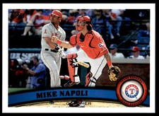 2011 Topps Update US19 Mike Napoli Texas Rangers Baseball Card