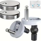 2x Toilet Seat Hinge Fixings Quick Release Top Fix Toilet Blind Hole Spare Parts