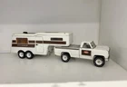 VINTAGE 1970S TONKA FIFTH WHEELER No. 2100 CAMPER TRAILER & DODGE TRUCK STEEL