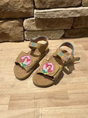 Disney The Little Mermaid Ariel Girls Strap Sandals Size 3 Vintage Y2k
