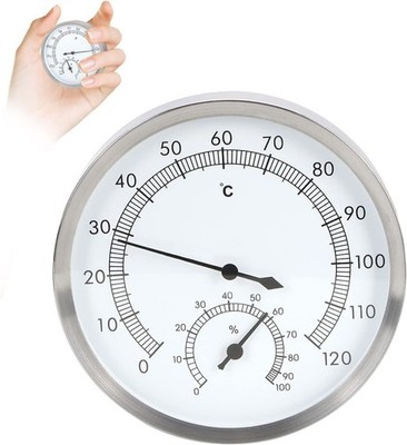GAESHOW 2-In-1 Edelstahl Bimetall Thermometer, Thermometer, Wandmontage, Garten