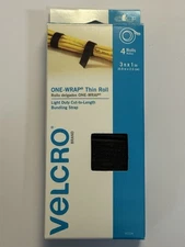 Velcro One-Wrap Thin Roll Light Duty Cut-to-Length Bundling Tape