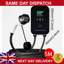 Car Charge Type 2 Electric Car Charging Station 32A 7KW EV Charger With 5M Cable