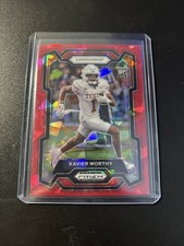 2024 Panini Prizm Draft Picks #153 Xavier Worthy Red Ice