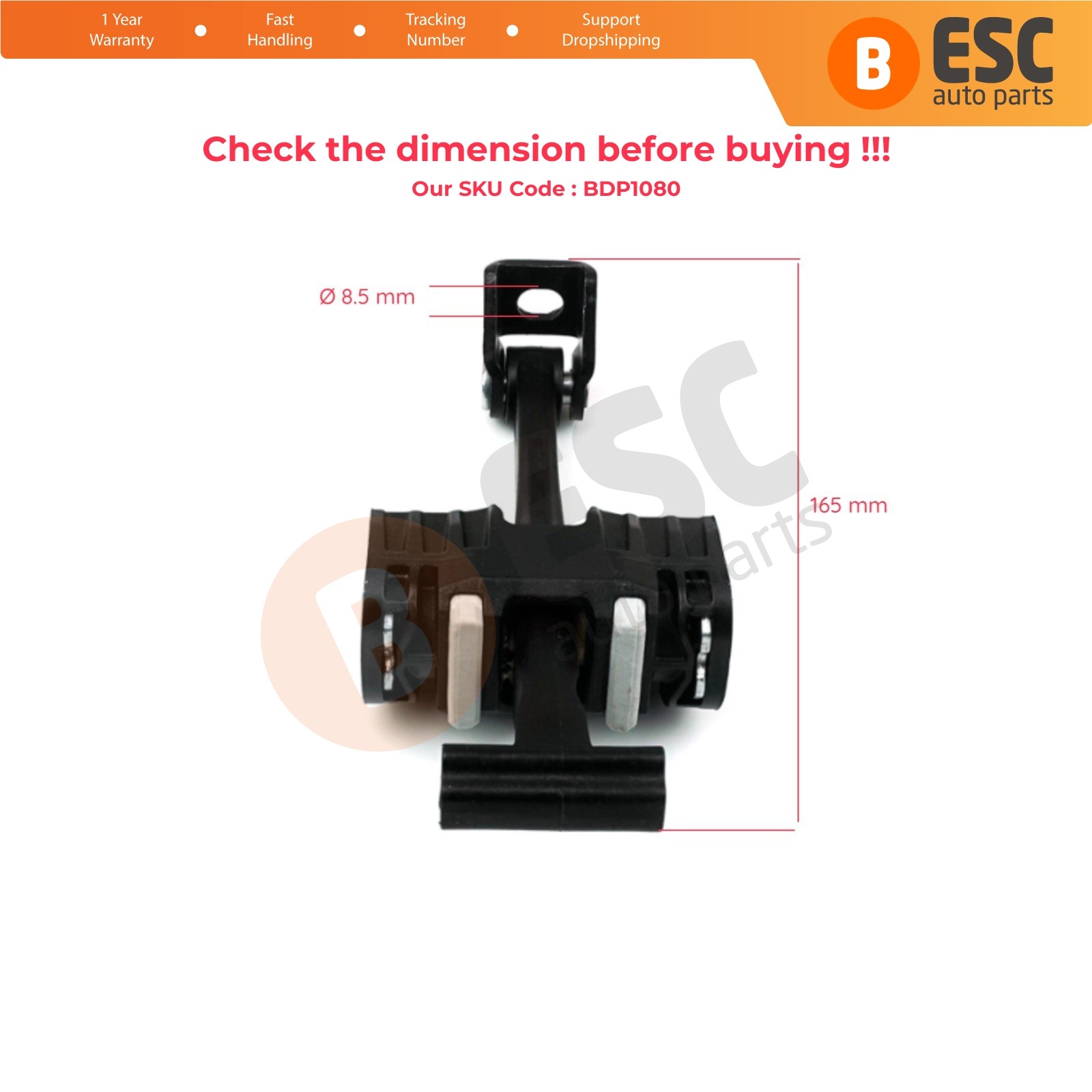 Front Door Catch Hinge Stop Check Limiter for BMW 1 E87 5-Door HB 51217176809