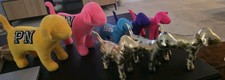 LOT OF Victorias Secret PINK Plush Dogs Polka...