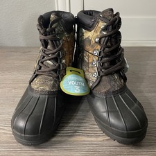 NWT Magellan Realtree Boots Camo Hunting Waterproof Youth Size 3 Deer Duck
