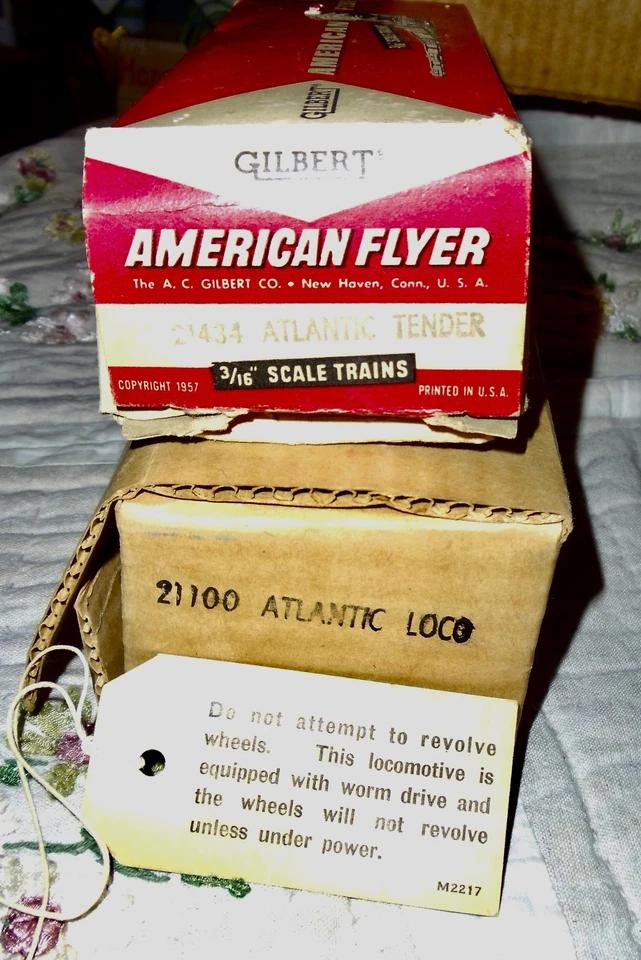 VTG AMERICAN FLYER  21100 ATLANTIC LOCO & 21434 TENDER Orig EMPTY BOXES - Image 2 of 4