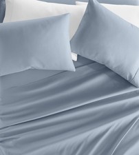 Linen Market Cal King Sheets 4-Piece Light Blue Deep Pocket Cooling Bedding Set