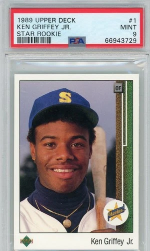KEN GRIFFEY JR. 1989 UPPER DECK UD #1 STAR ROOKIE RC PSA 9 MINT