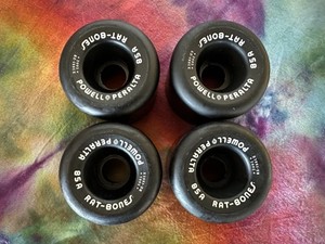 Powell Peralta Rat Bones 60mm 85a Black Skateboard Wheels early reissue sims G&S