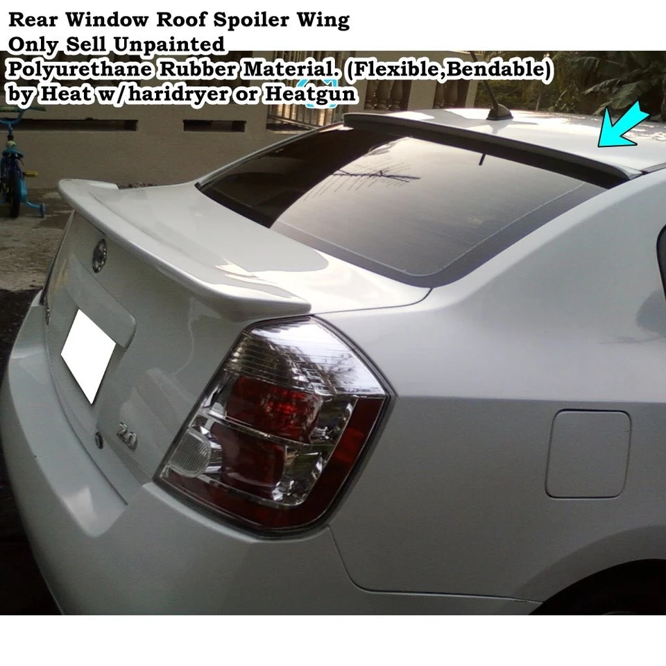 Alerón de ventana trasera tipo Shadow 284R para Nissan SENTRA SE-R 2007~12 sedán Foto 2 de 4