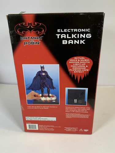 Batman & Robin 1989 banco parlante electrónico - 62703 juguetes Thinkway - vintage NUEVO - Imagen 8 de 15