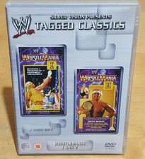 WWE Tagged Classics - Wrestlemania 1 & 2 / I & II DVD 2-Disc In VGC