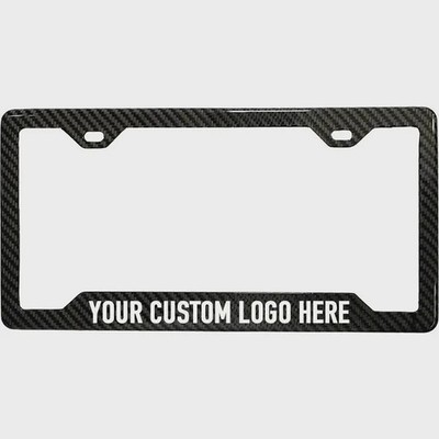 100% Real Carbon Fiber License Plate Frame Custom Decal (Bulk Orders)