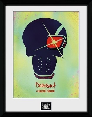 Gadget - Dc Comics: Suicide Squad - Deadshot Skull (Stampa In Cornice 30x40 Cm) 