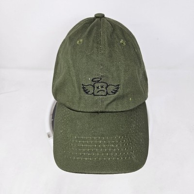 Angel Bread Hat Cap Strap Back Olive Green Embroidered  display picture 1