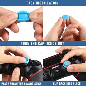 Obeka Compatible with 8 Pairs Thumb Grips Silicone Analog Upgraded Version 