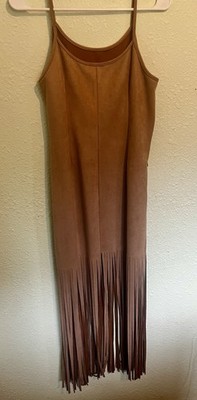 brown suede maxi dress Liam Faux Suede Maxi Dress / Dark Chocolate | MESHKI main image 1