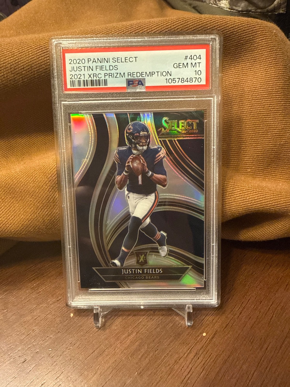 Graded 2020 Panini Select - Xrc Prizm Redemption Justin Fields #404 (RC)
