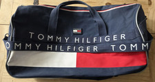 VTG 90s Tommy Hilfiger Duffle Bag 24" 1993/1995 Metal Lobster Claw Clasp RARE