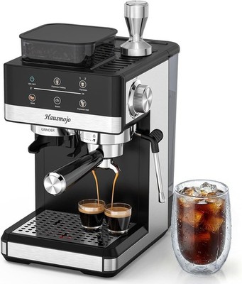 Espresso Machine W/ Grinder 20Bar Expresso Coffee Machines W/ Milk Frother