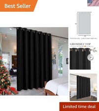 Blackout Thermal Insulated Curtain - 8.3ft Wide x 7ft Tall for Ultimate Privacy