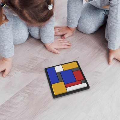 Block Handheld Game Interactive 4 88 Cards Learning Brain Teaser for Kids Lovers