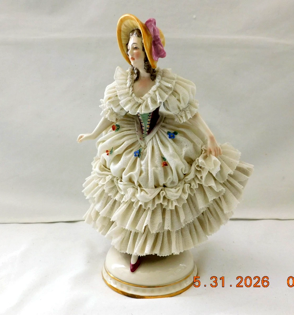 Victorian Woman Figurine In Occupied Japan Collectibles for sale