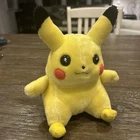 Vintage 1998 Pokemon Pikachu Plush 8” Hasbro Nintendo Stuffed Animal Toy