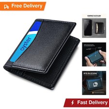MODAGE Leather Credit Card Holder for Men RFID Blocking Minimalist Slim Card...