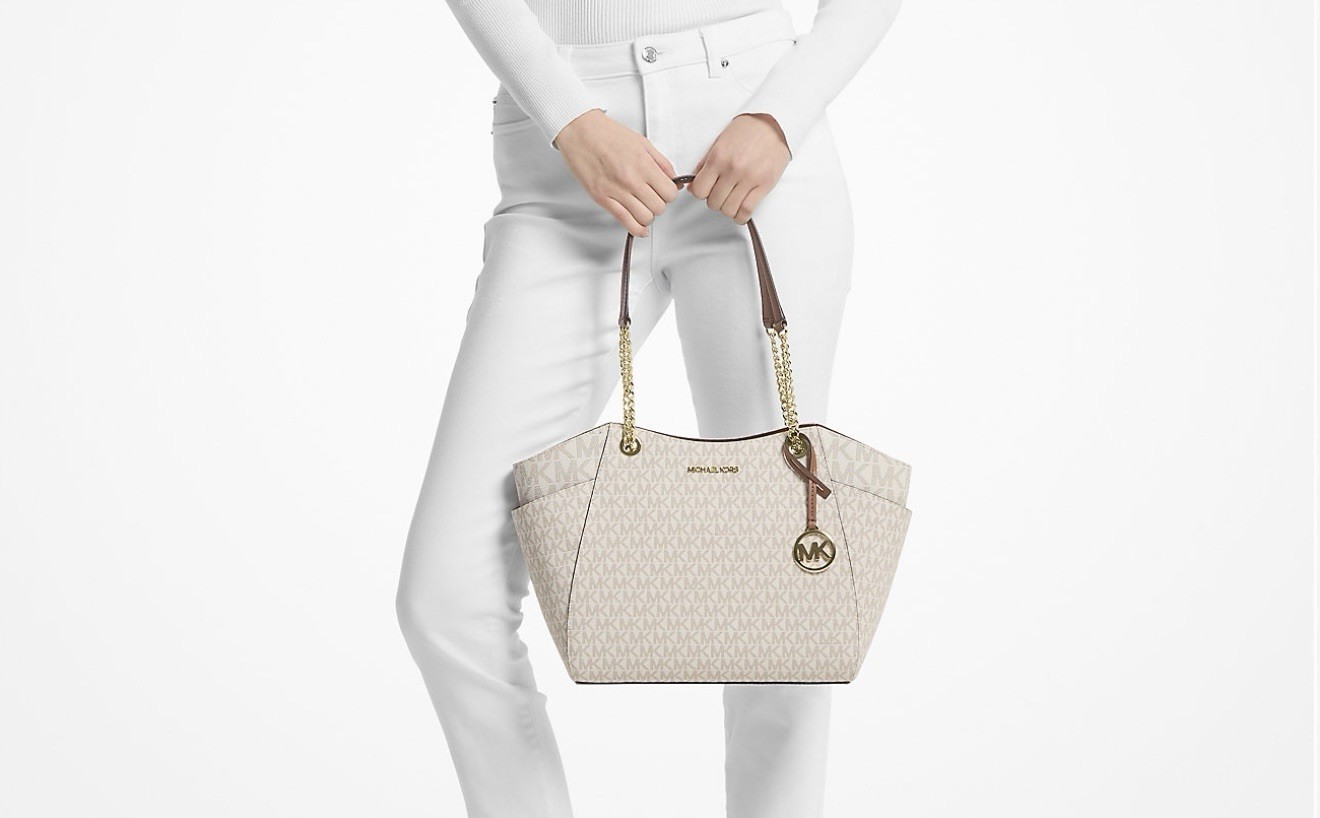 Michael Kors Jet Set Large Signature Logo Shoulder Bag thumbnail 2