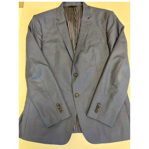 Banana Republic Bright Blue MGM Slim Fit Wool Blazer Mens Size 44 Regular - Picture 3 of 11