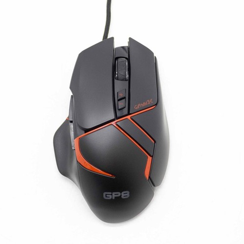 Mouse From Gaming RGB Coloured With 8 Buttons Wired USB Red Programmable PC - Picture 3 of 4