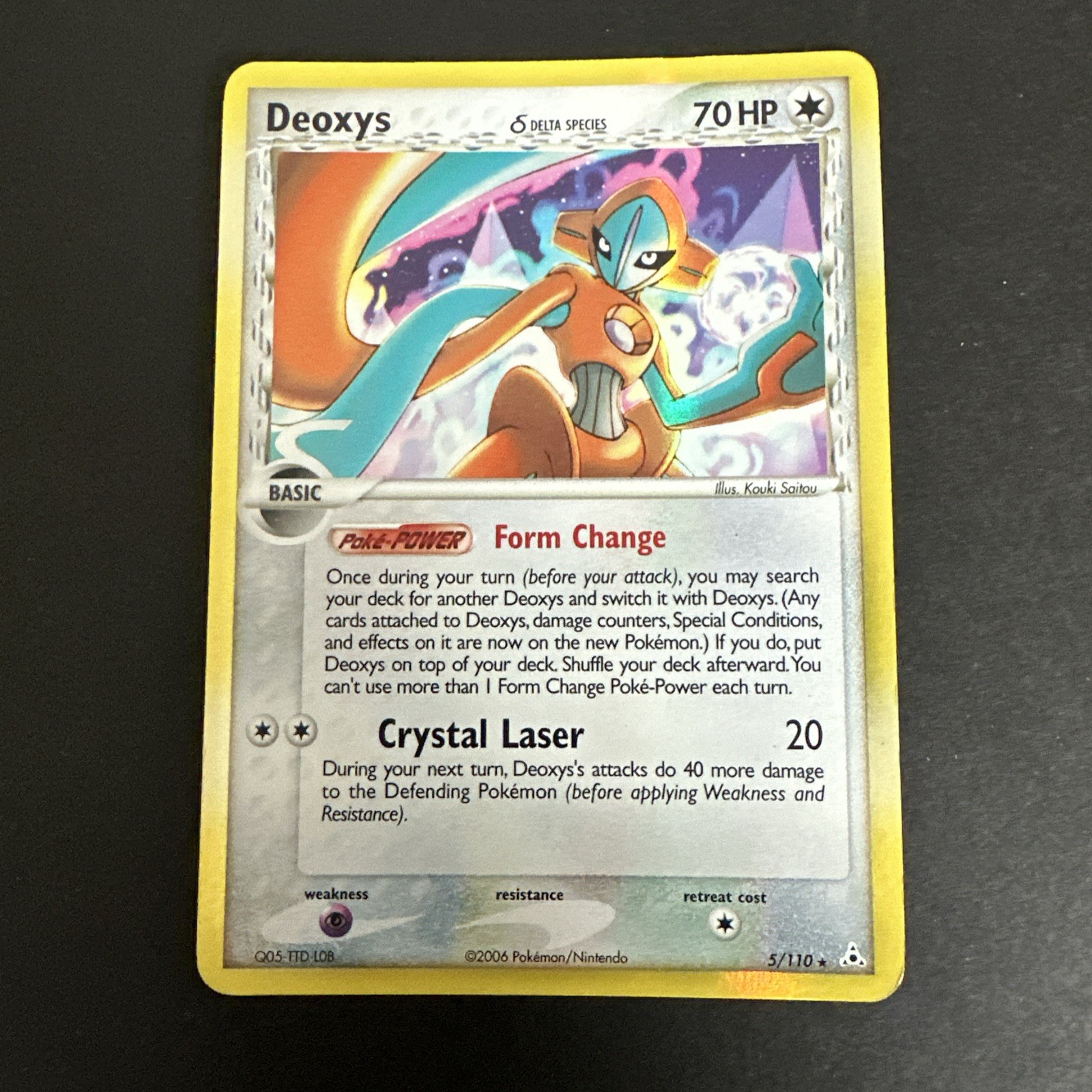 Pokemon Deoxys (Delta Species - Normal Forme) 5/110 Holon Phantoms Reverse Holo