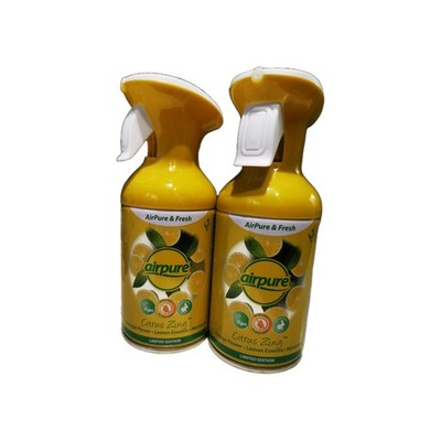 AIRPURE CITRUS ZING LUFTERFRISCHER MIT ORANGE LEMON MANDARIN DUFTEN 2x250ml 