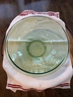 Vintage Large Pyrex Clear Green Glass Mixing Bowl 4.0 L # 326 Made In U.S.A.