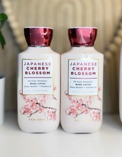 Bath Body Works Japanese Cherry Blossom 8oz Body Lotion 2 Pack New Sealed